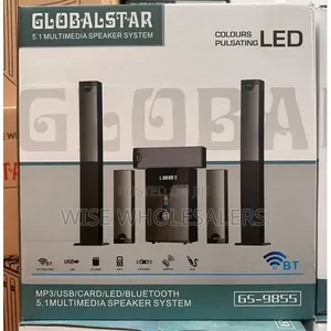 5.1CH Globalstar Multimedia System With Powerful Subwoofer Woofer
