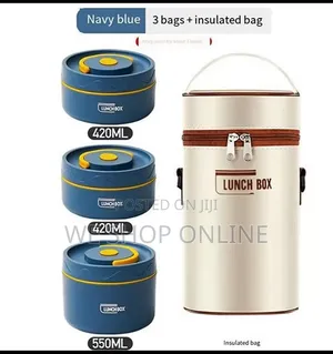 4 in 1 High Quality Insulated Lunch Box Set With a Lunch Bag