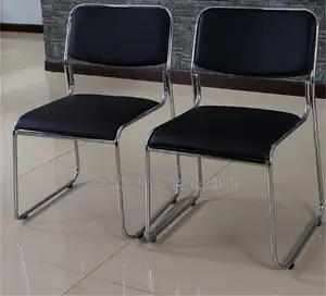 Low Back Ergonomic Chrome Leather Office Chair