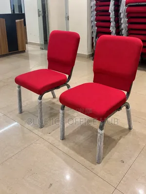 Red Fabric Waiting Chairs