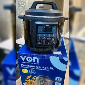 Von 8L Stainless Steel Electric Pressure Cooker VPC-813XMK .