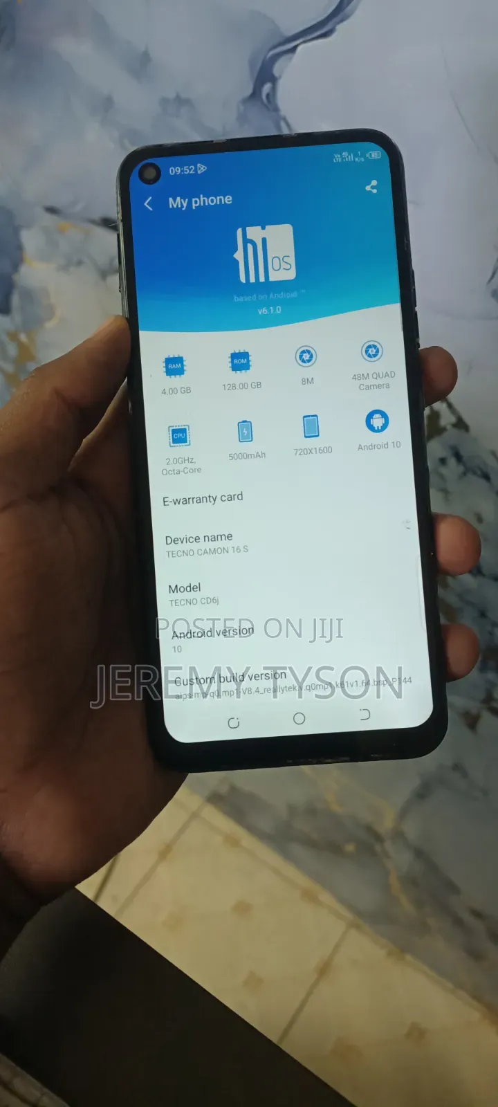 Tecno Camon 16S 128 GB Blue