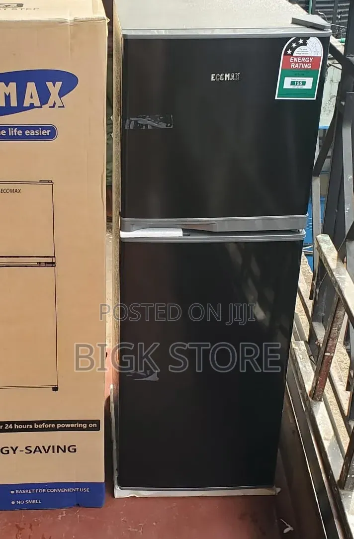 Ecomax 118 Litres Dark Silver Double Door Refrigerator