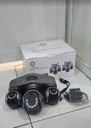 V380 Pro 3-Lens 3-Screen Outdoor Wireless CCTV Camera