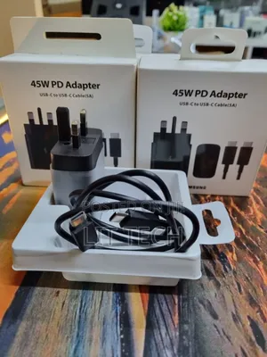 Samsung 45W PD Fast Charger Type C Adapter With Cable 5A UK Pin