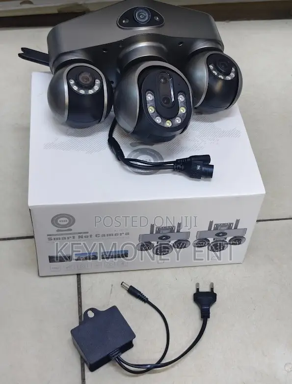 4 LENS 4G AC Powered Wireless Rotating PTZ Camera With 2Way Audio