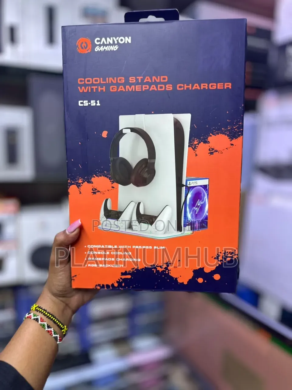 PS5 Cooling Stand With Gamepads Charger