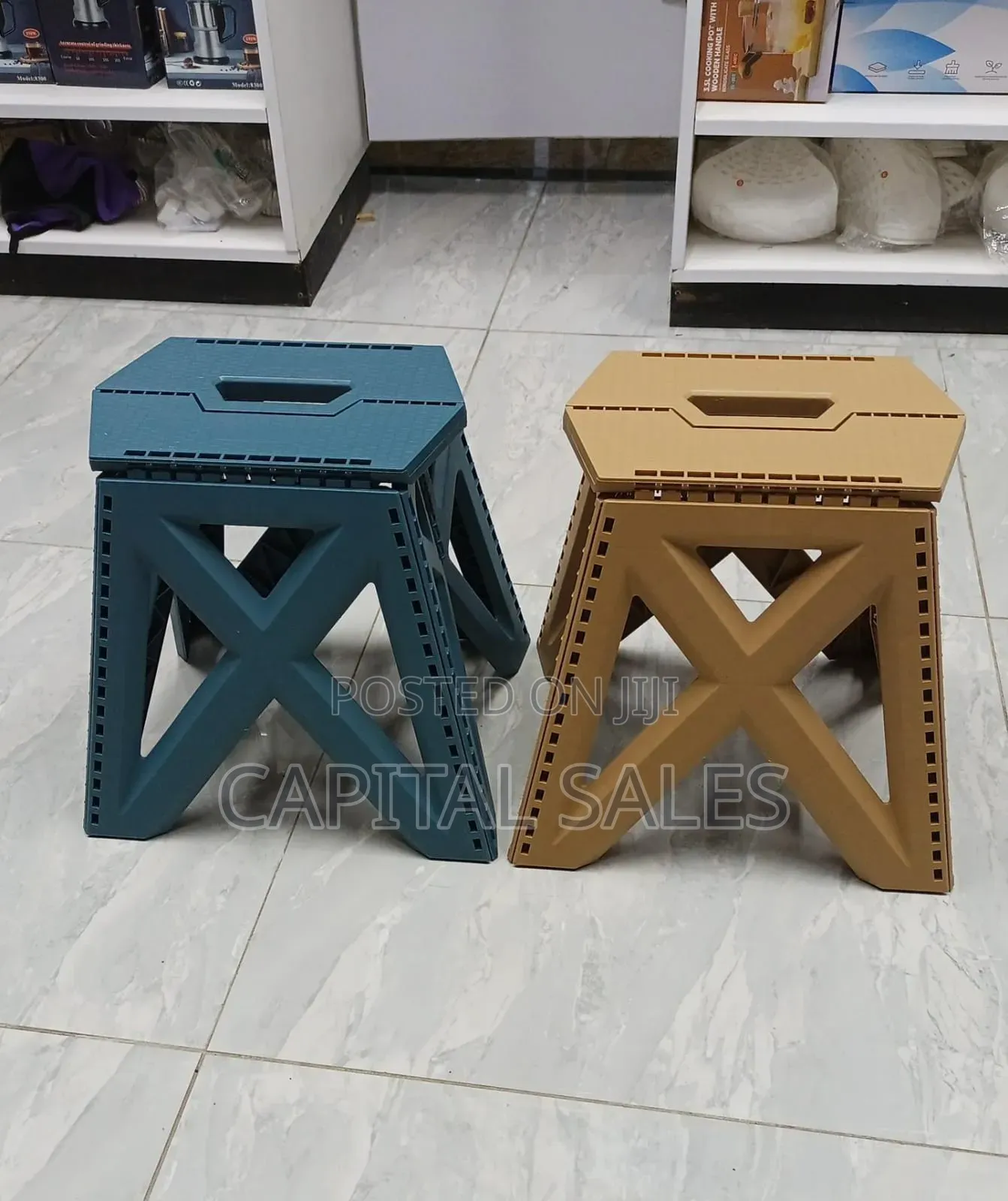 Foldable Folding Stool Strong and Durable Plastic