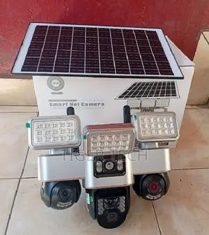 V380 Pro VTS-30 4G Triple-Lens Solar Security Camera Kit Wider View