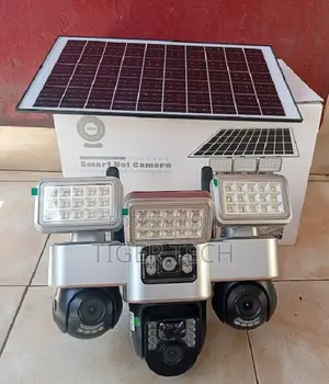 4G Triple-Lens Solar Security Camera With Triple Led Lights