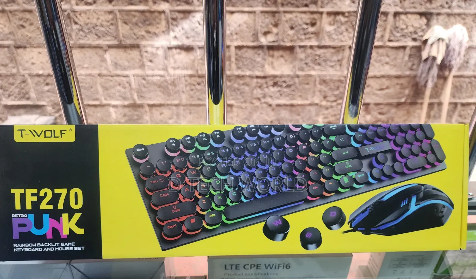 T Wolf Wired Gaming Keyboard Combo