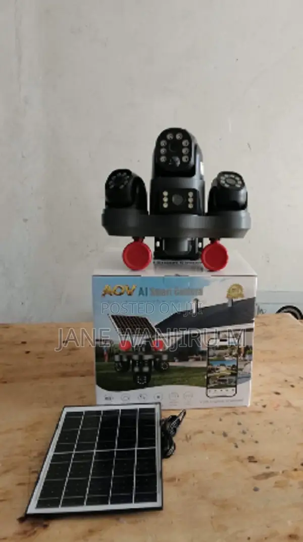 V380 Advanced Solar Powered Wireless CCTV Camera for Home Security