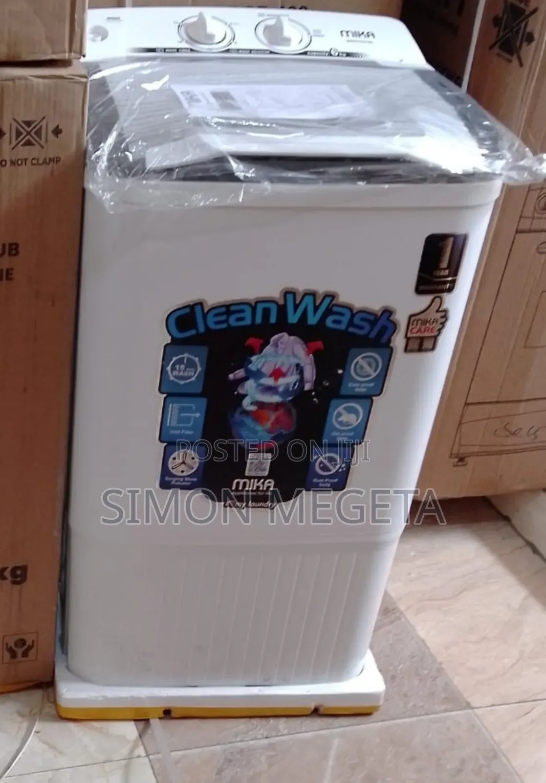 Mika Semi Automatic 6Kg Single Tub Top Load Washing Machine