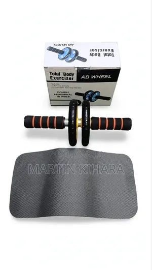 Ab Wheel Roller With a Knee Pad