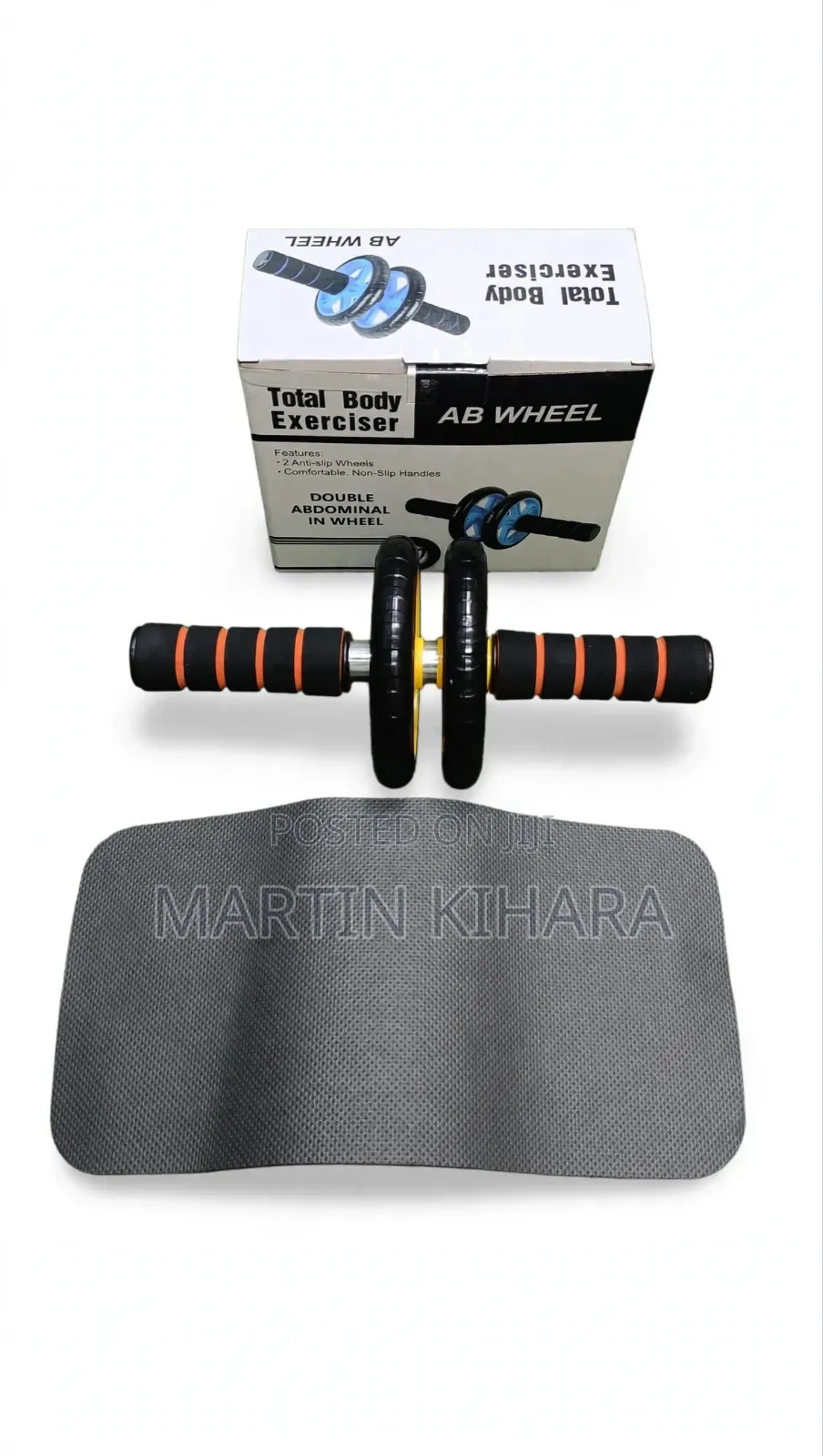Ab Wheel Roller With a Knee Pad