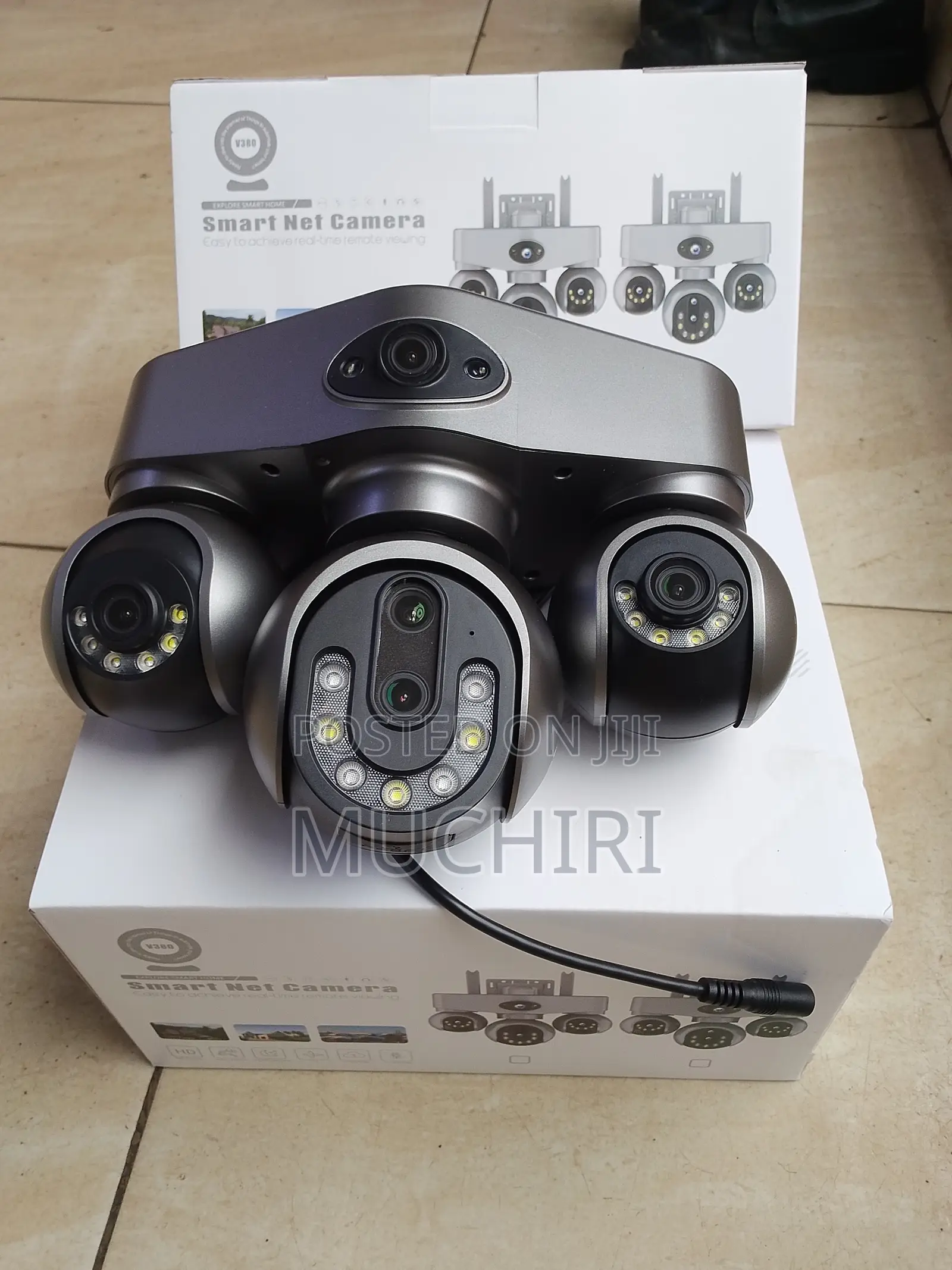 4 Lens V380 Pro AC Powered 3 PTZ Surveillance