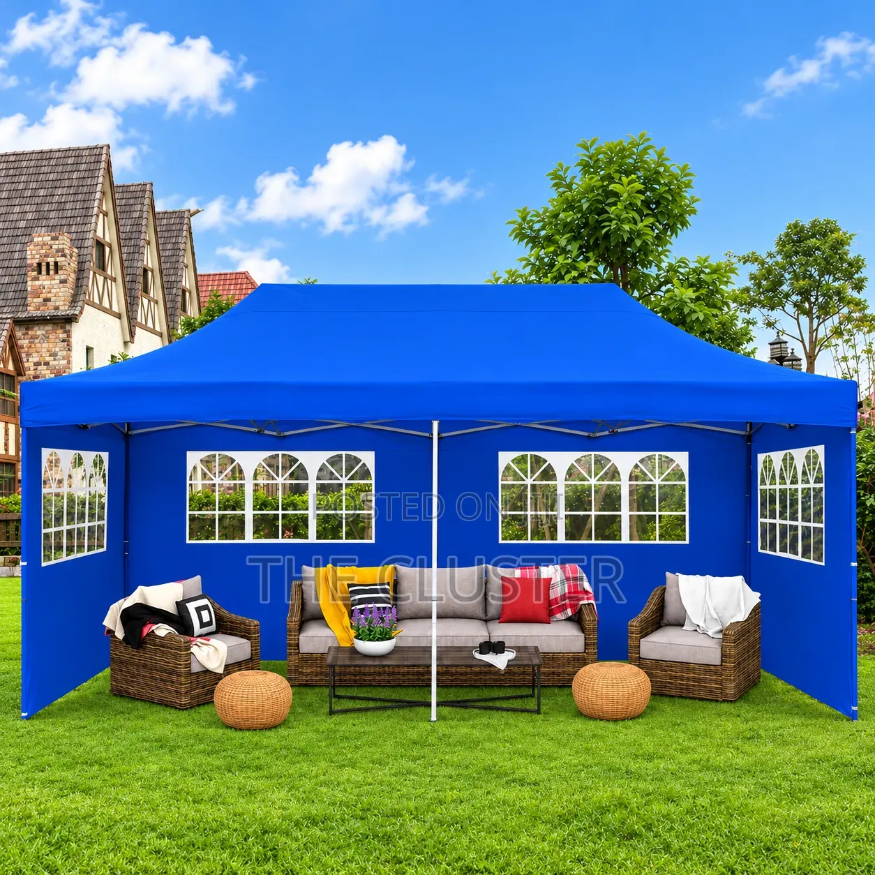 Canopy Tent Gazebo 3 by 6 MTRS Windows