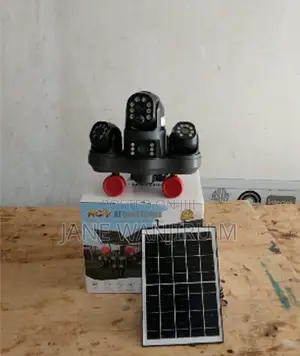 V380 Four Lens Outdoor Security Camera With Solar Power