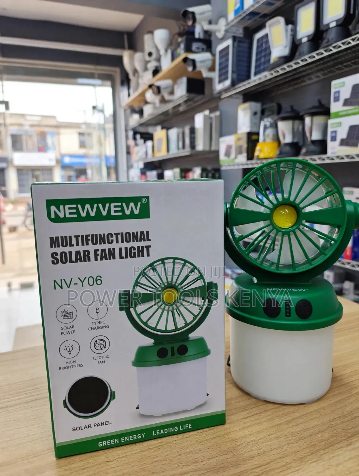 Newvew NV-Y06 Solar Fan Light,