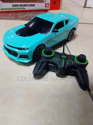 Remote-Controlled Sports Racing Toy Car – Turquoise Blue