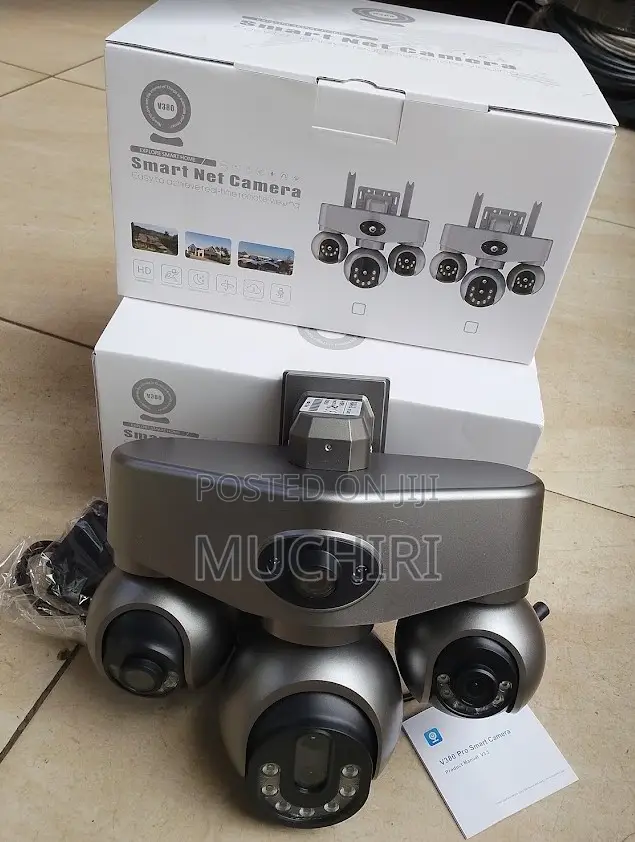 4 Lens 3 PTZ V380 Pro AC Powered WiFi Camera