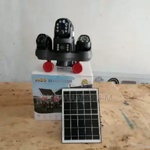 V380 Four Lens Solar Camera – Reliable Day and Night Surveillance