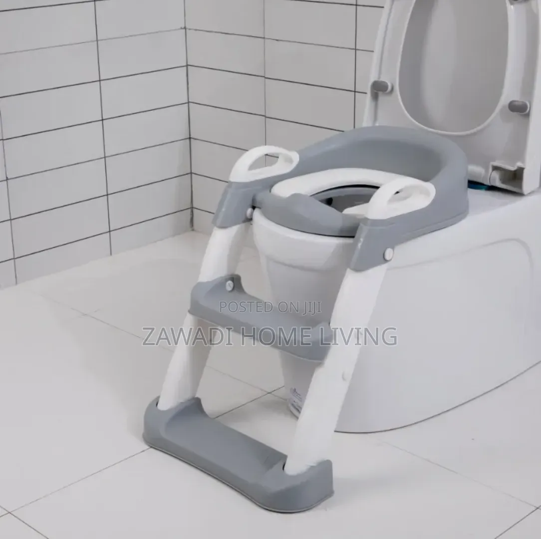 Grey Toilet Seat Ladder