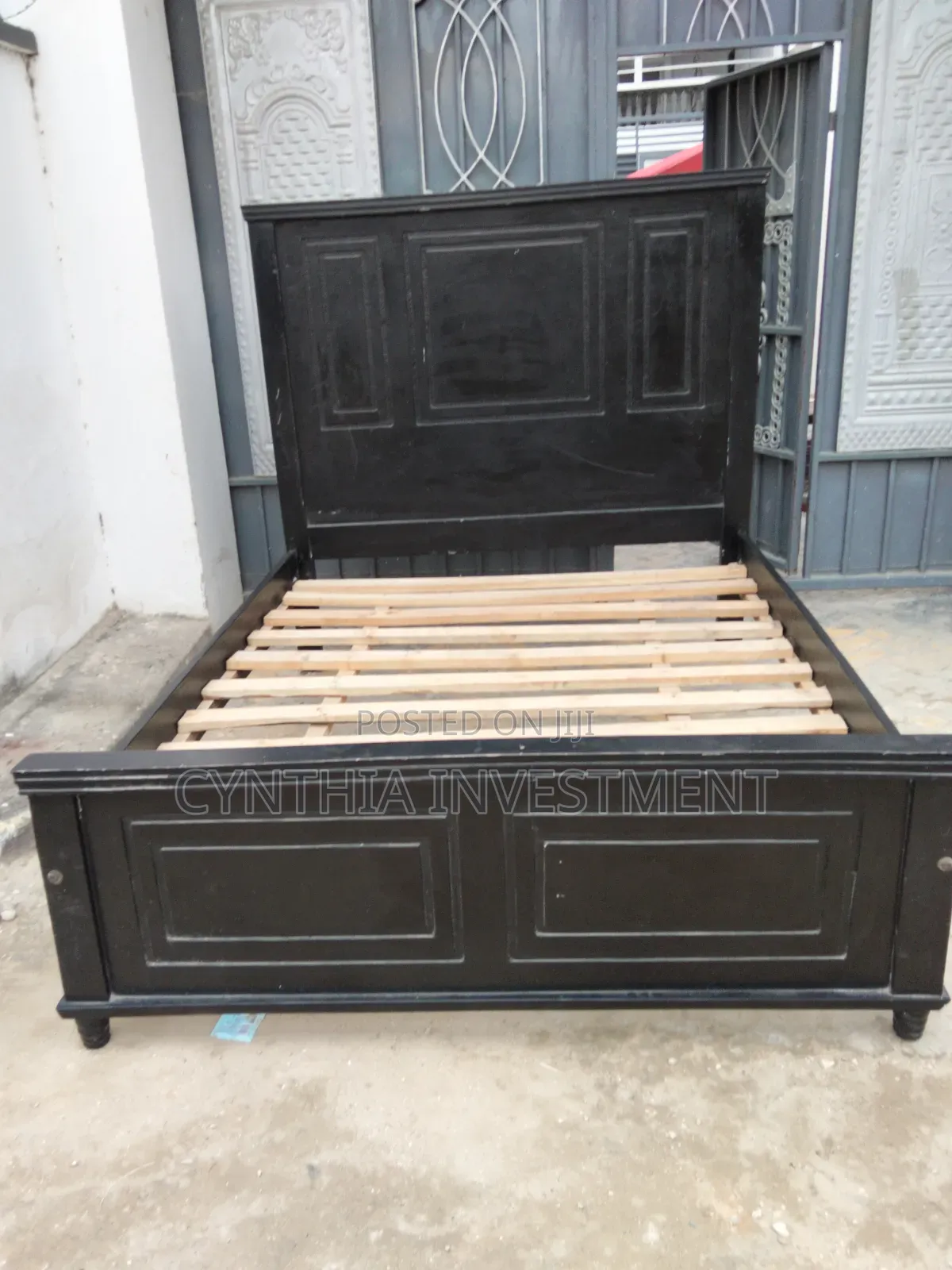 5 by 6 Black Bed