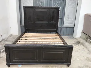 5 by 6 Black Bed