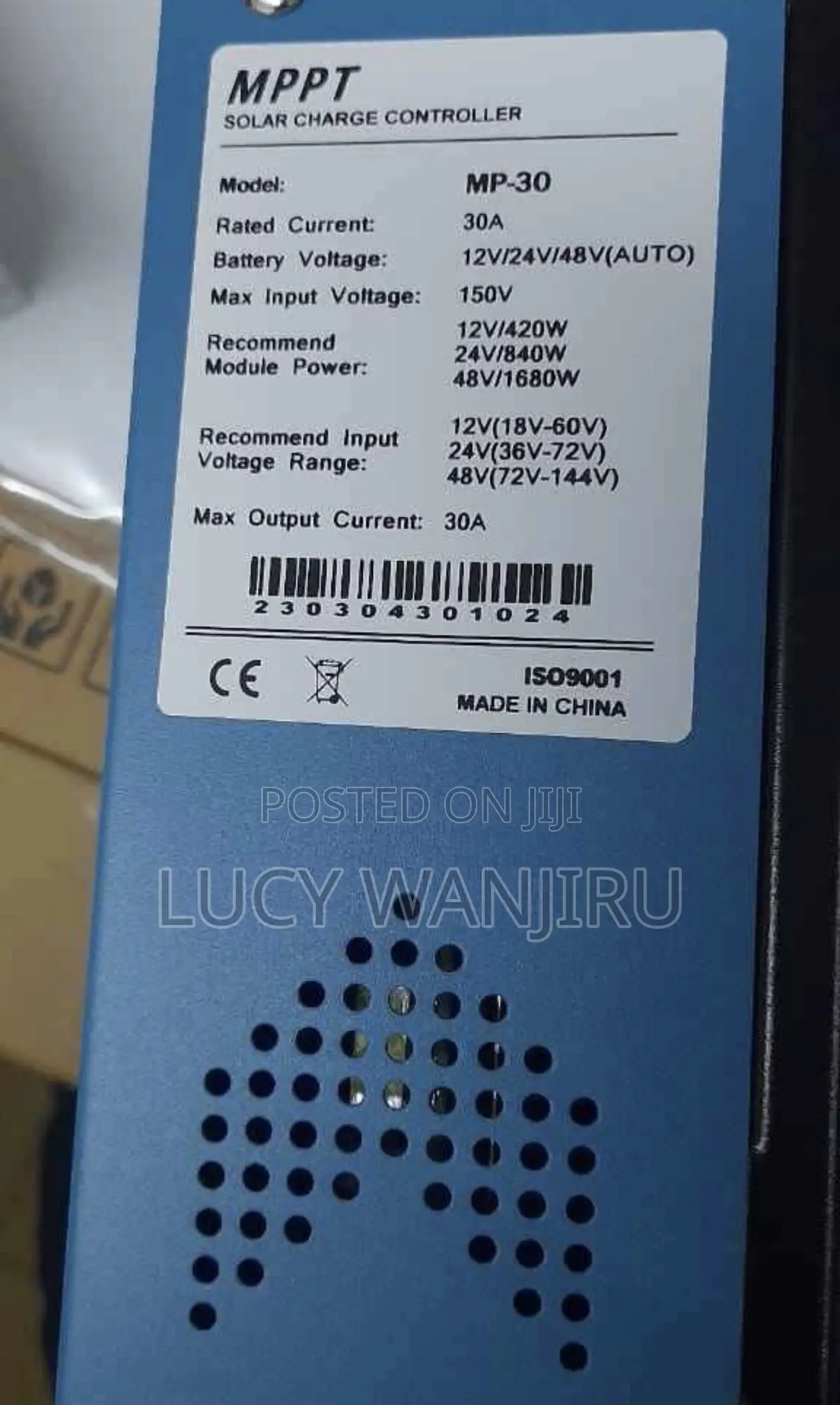 30amps MPPT Charge Controller