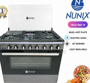 Nunix 60×90 Cooker 4+1 With 4 Gas Burners and 1 Hot Plate