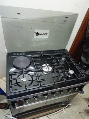 Nunix 60×90 Standing Cooker With Oven – Black