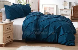 Pinch Pleat Cross Pintuck Duvet Cover Set