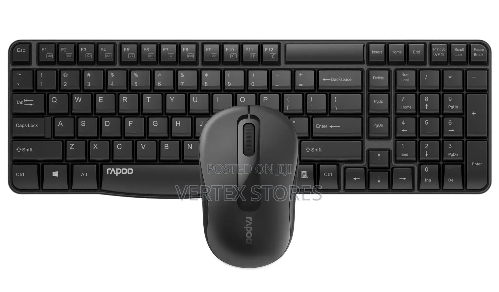 Rapoo Wireless Keyboard & Mouse X1800s - Black