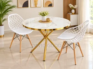 Eames Chair and X Round Table