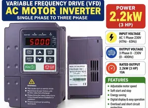 AC Motor Inverter Singe Phase to 3 Phase / Variable Frequency Drive