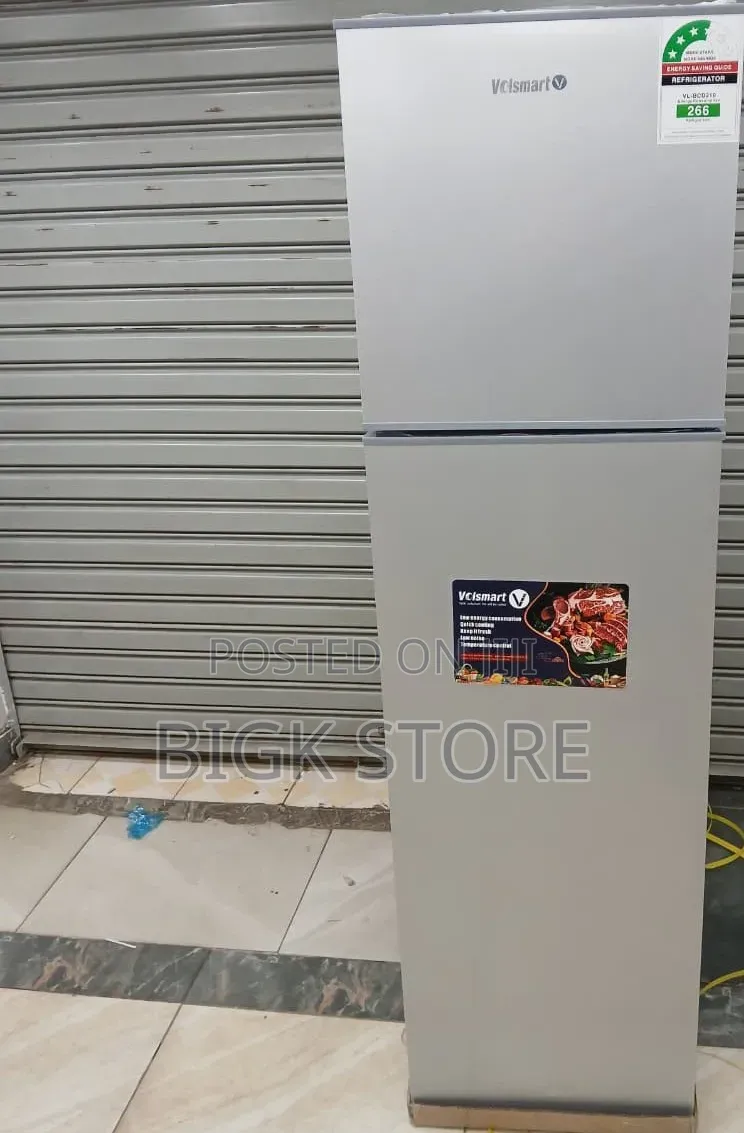 Volsmart 210L Double Door Refrigerator