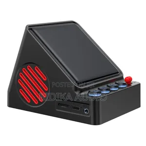 Retro Pixel Speaker With Digital Clock & Customizable Display F