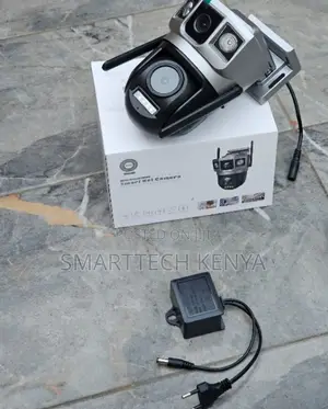 Dual Lens 4g Outdoor PTZ CCTV Camera | 360° View | With Mobile App