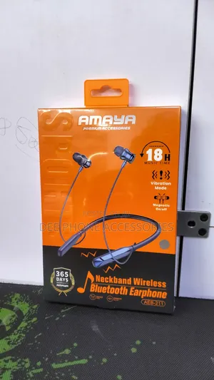 Amaya Aeb 211 Wireless Magnetic Necklace Earphones With Vibration