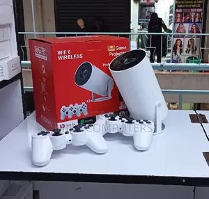 Hy300 Gaming Projector With 2 Wireless Free Gaming Pads