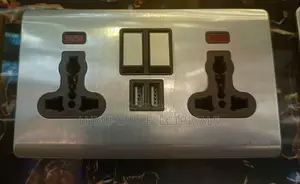 Premium Twin 13A Wall Switch Sockets With Dual USB Ports Luxury Finish