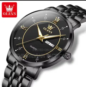 Olevs Gents Swiss Movement #3680 Ultra Thin Battery Powered HD