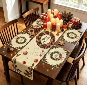 Light Polyyester Material Table Runner Plus 4 Table Mats*