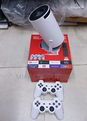 HY300 Portable WiFi 6 Projector With Wireless Pads Players