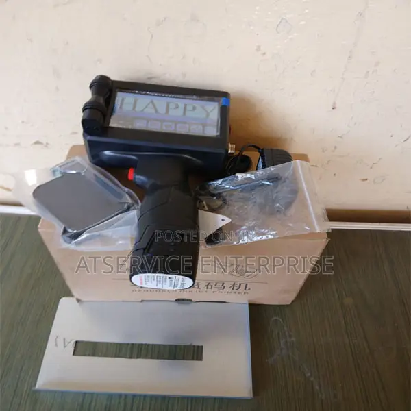 Handheld Inkjet Printer W/ 42ml Ink Cartridge Barcode Machine