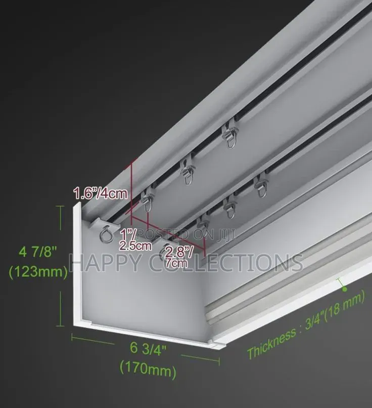 Strong Double Curtain Track/Rail