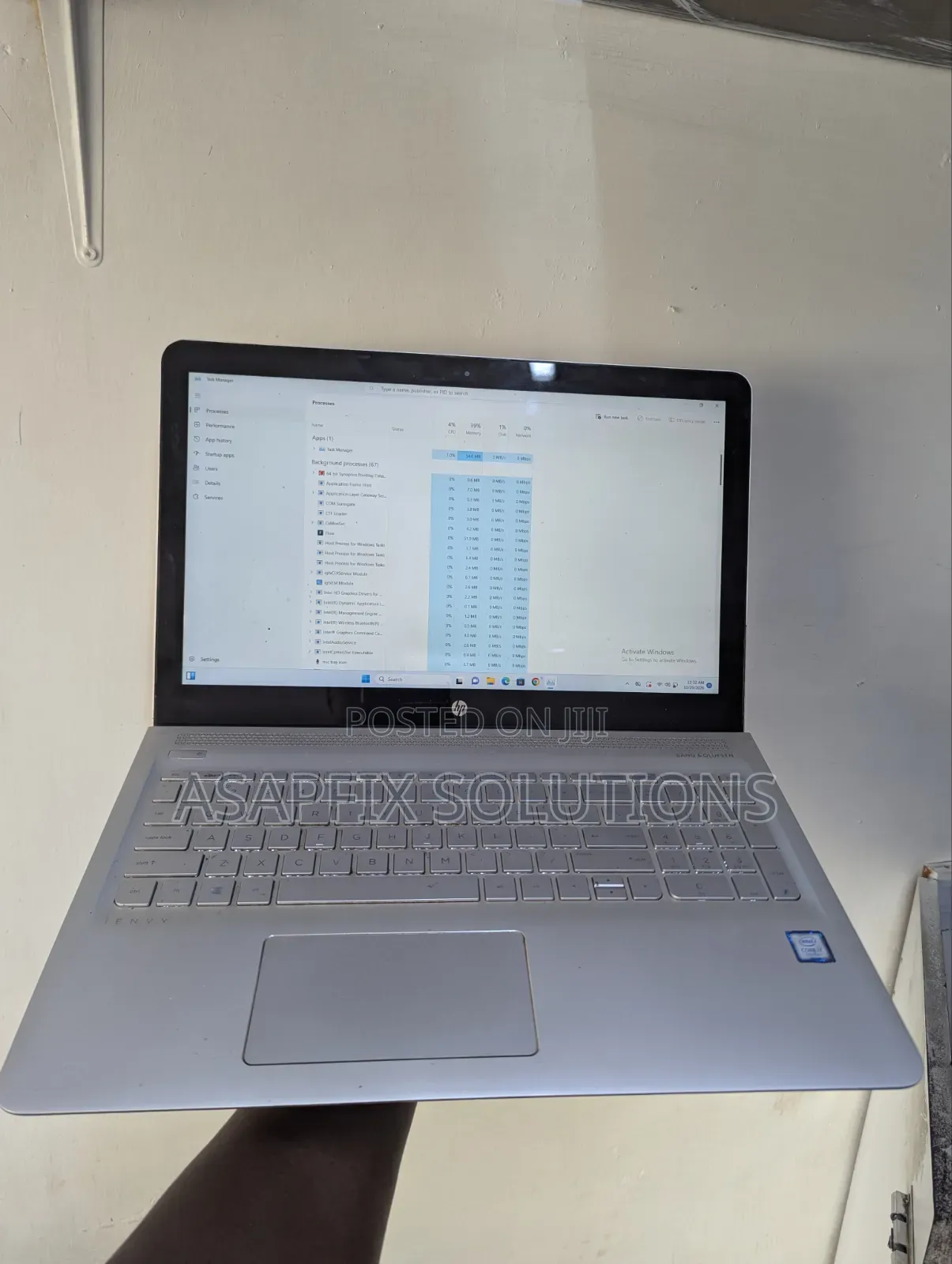 Laptop HP Envy 15t 8GB Intel Core i7 SSD 256GB