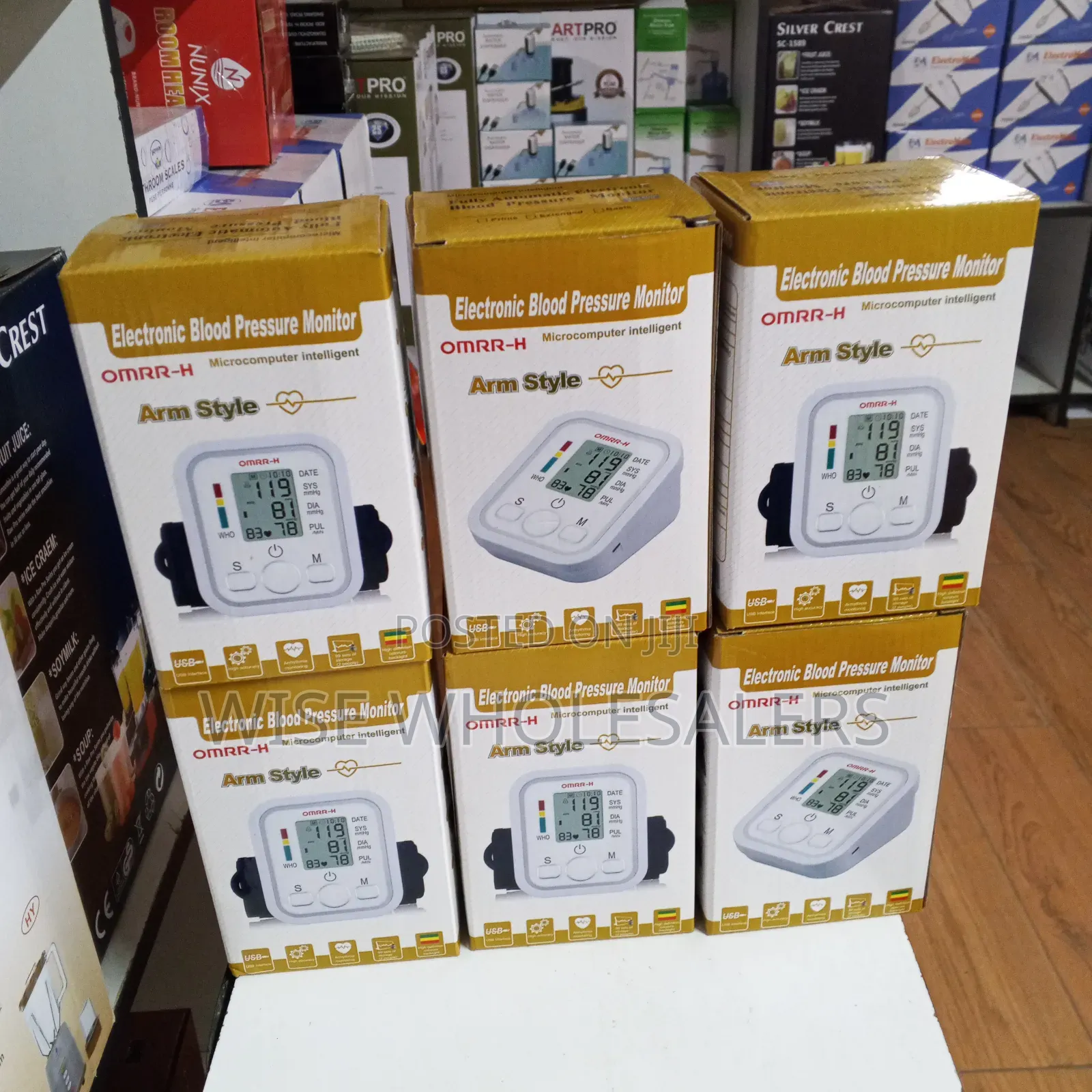 Electronic Digital Upper-Arm Blood Pressure Monitors