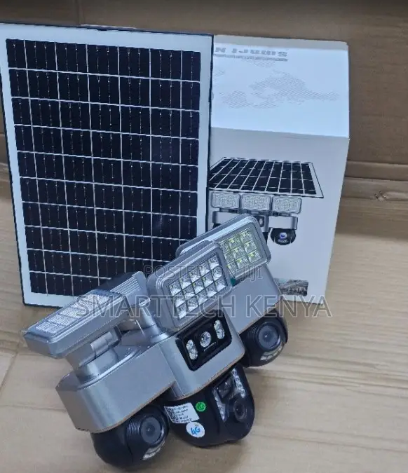 VTS30A Triple Lens Solar CCTV Camera With LED Street Light